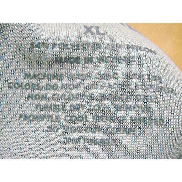 Duluth Trading T-shirt Mens XL Blue Light Teal Heather Side Slit Hem Poly Blend - Picture 8 of 8